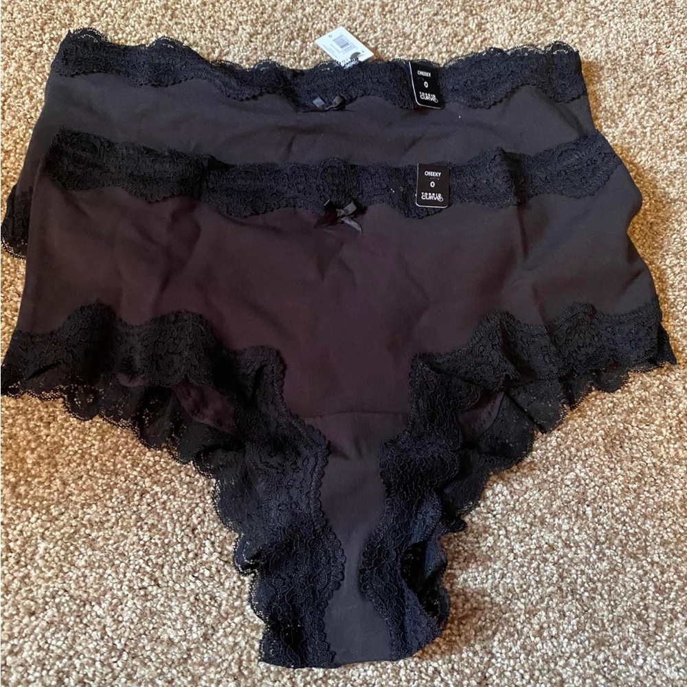 Torrid Curve cheeky black cotton panty size 0